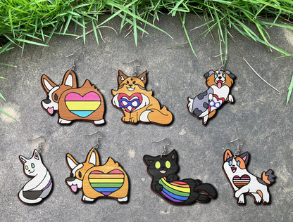 Pride Animal Earrings SVG Bundle Laser Cut File for xTool and Glowforge