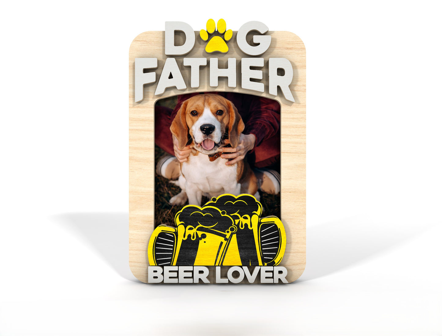 Father's Day Photo Magnet SVG Bundle Laser Cut File for xTool and Glowforge