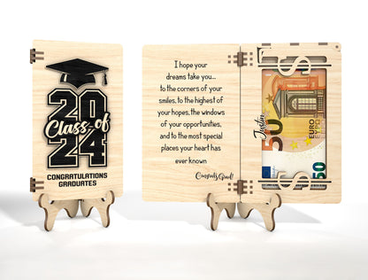 Graduation Money Gift Card SVG for xTool and Glowforge