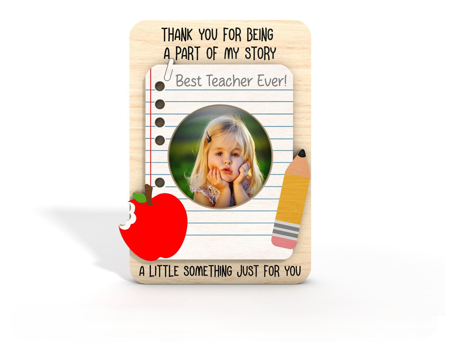 Teacher Photo Magnet Frame SVG Bundle for Glowforge and LightBurn