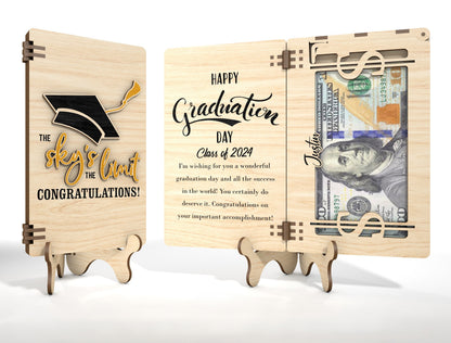 Graduation Cash Card SVG Laser Cut File for xTool and Glowforge