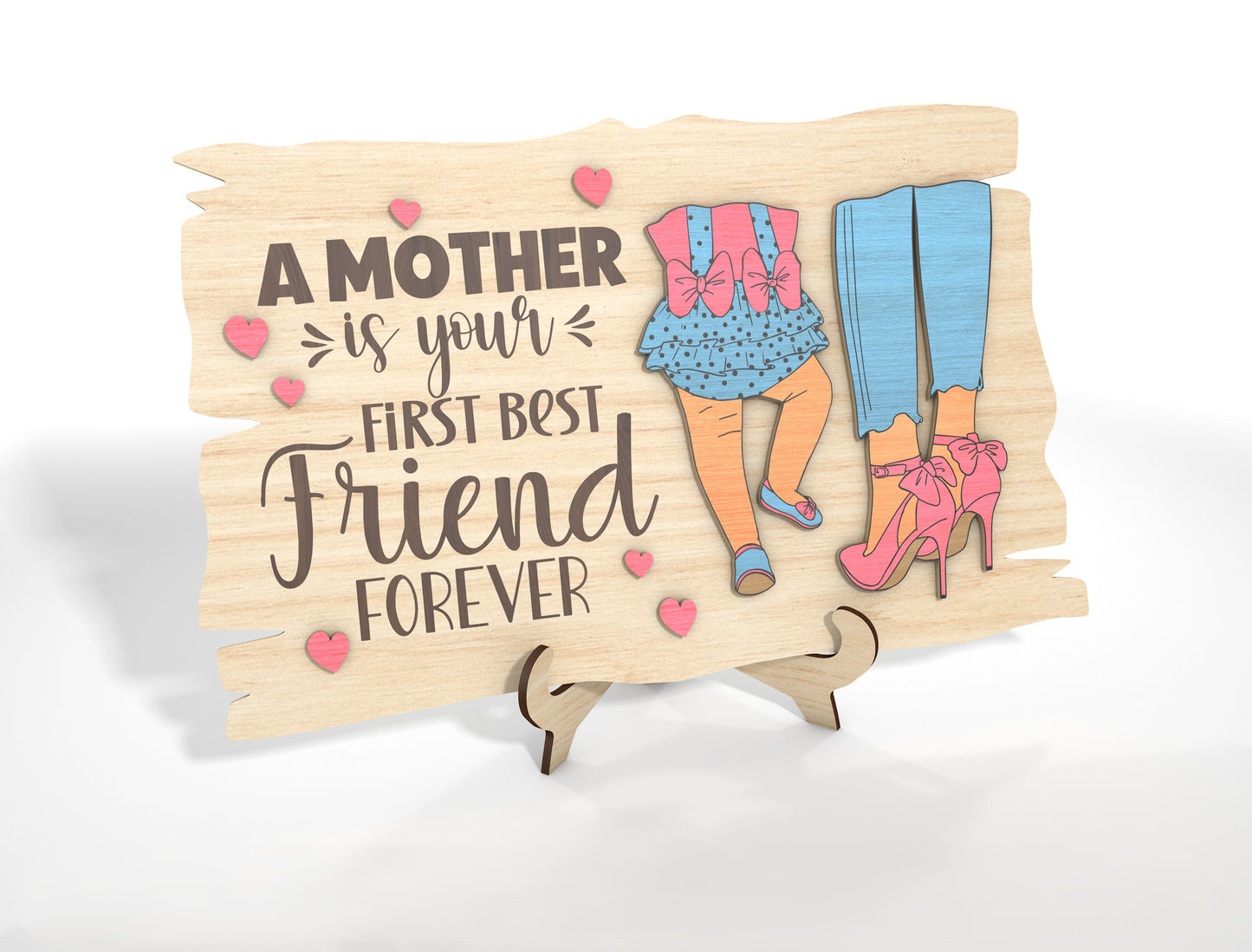Funny Mother Daughter Sassy Mom Sign SVG Bundle for xTool and LightBurn