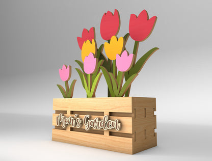 Flower Pot SVG Bundle Mother's Day Tabletop Decor for xTool
