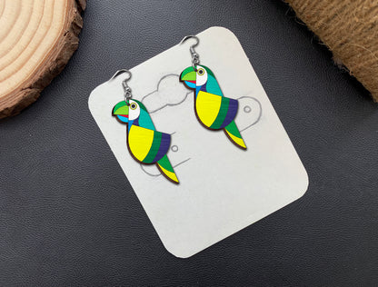 Parrot Earring SVG Bundle Laser Cut File for Glowforge and LightBurn