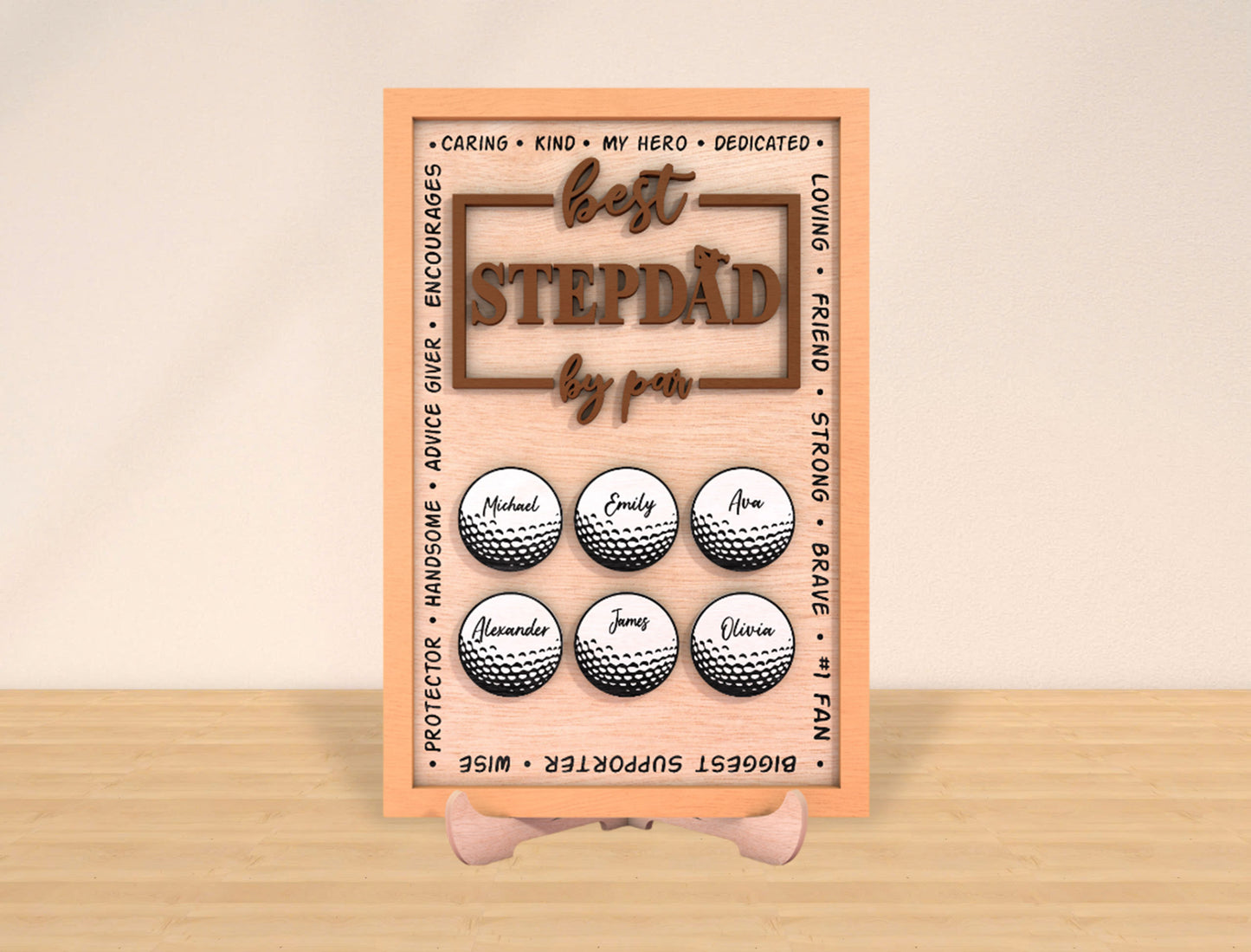 Personalized Golf Dad Sign SVG Bundle for Glowforge and xTool