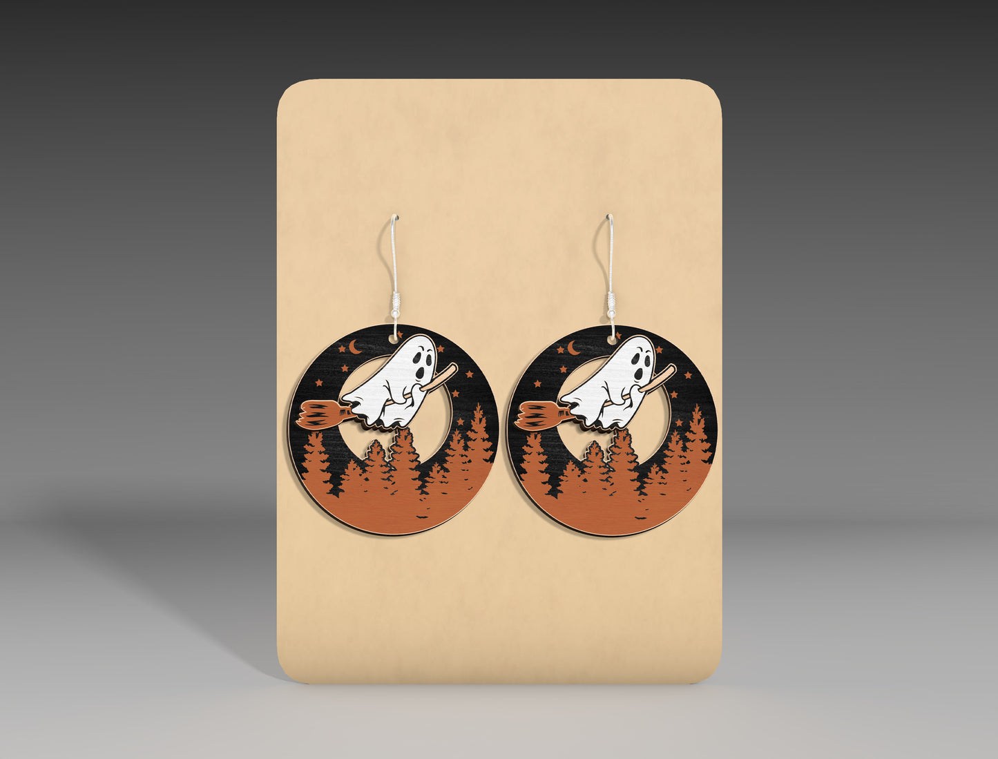 Halloween Deer Earrings SVG Bundle 5 Designs for LightBurn Glowforge xTool