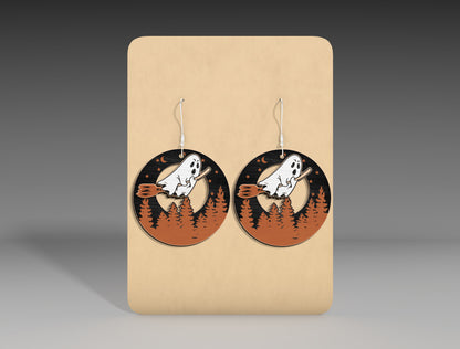 Halloween Deer Earrings SVG Bundle 5 Designs for LightBurn Glowforge xTool