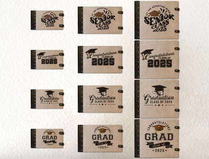 Graduation Guest Book Binder SVG for LightBurn and Glowforge