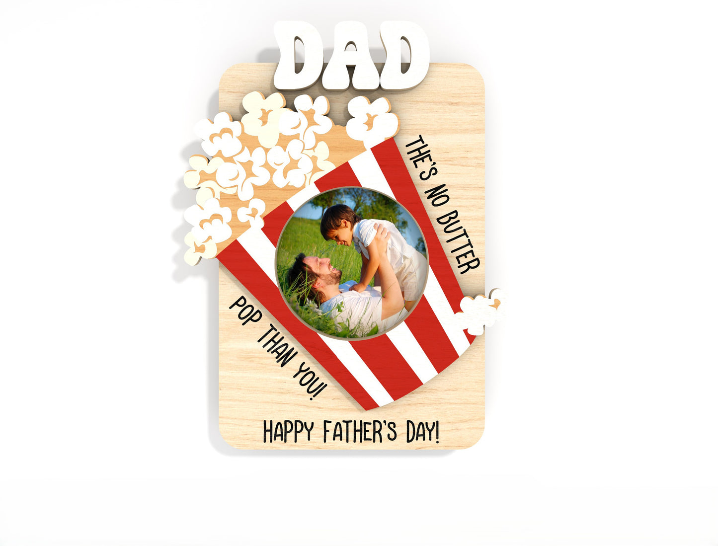 Father's Day Photo Frame Magnet SVG Bundle Laser Cut File for Glowforge and LightBurn