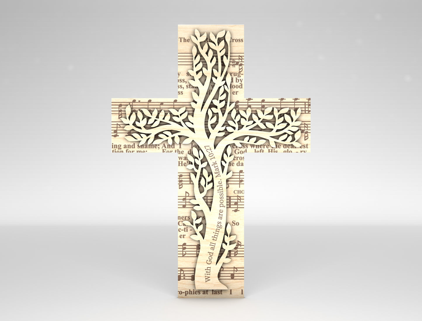 Christian Cross Tabletop Faith Shelf Sign SVG Bundle for Glowforge and xTool