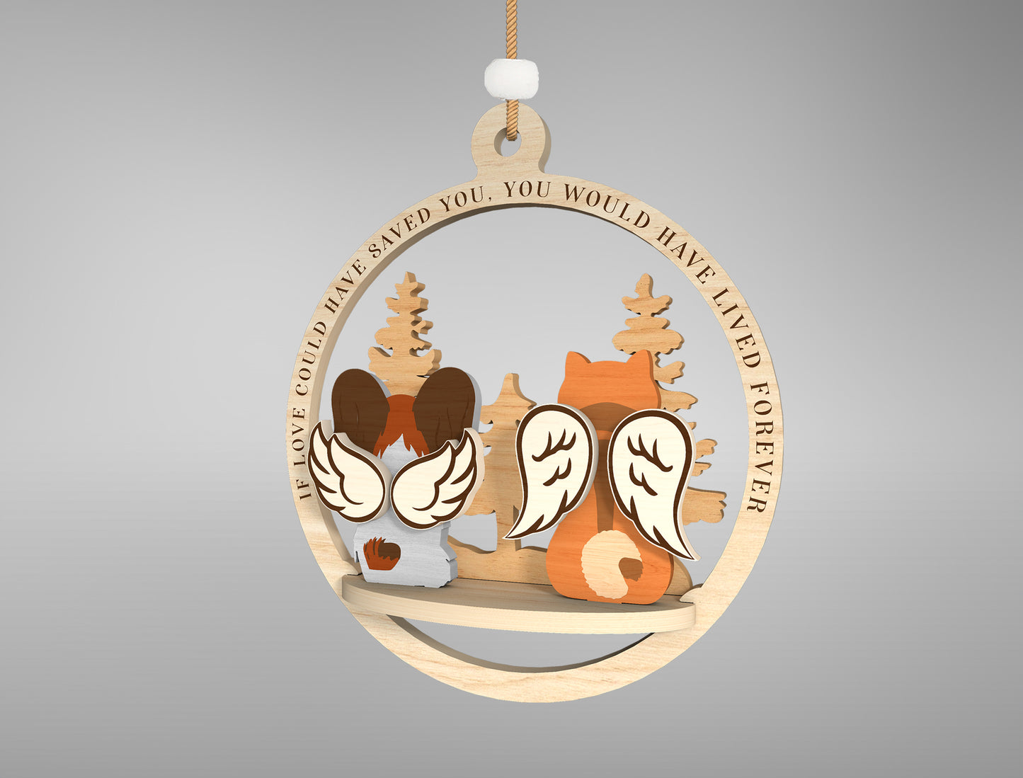 Dog Breed Memorial Ornament SVG Bundle for Glowforge and LightBurn