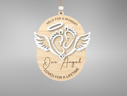 Miscarriage Memorial SVG Bundle Angel Wings for xTool and Glowforge