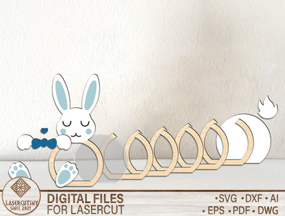 Easter Bunny Chocolate Holder SVG Bunny Egg for Glowforge and xTool