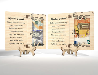Graduation Cash Card SVG Laser Cut File for xTool and Glowforge