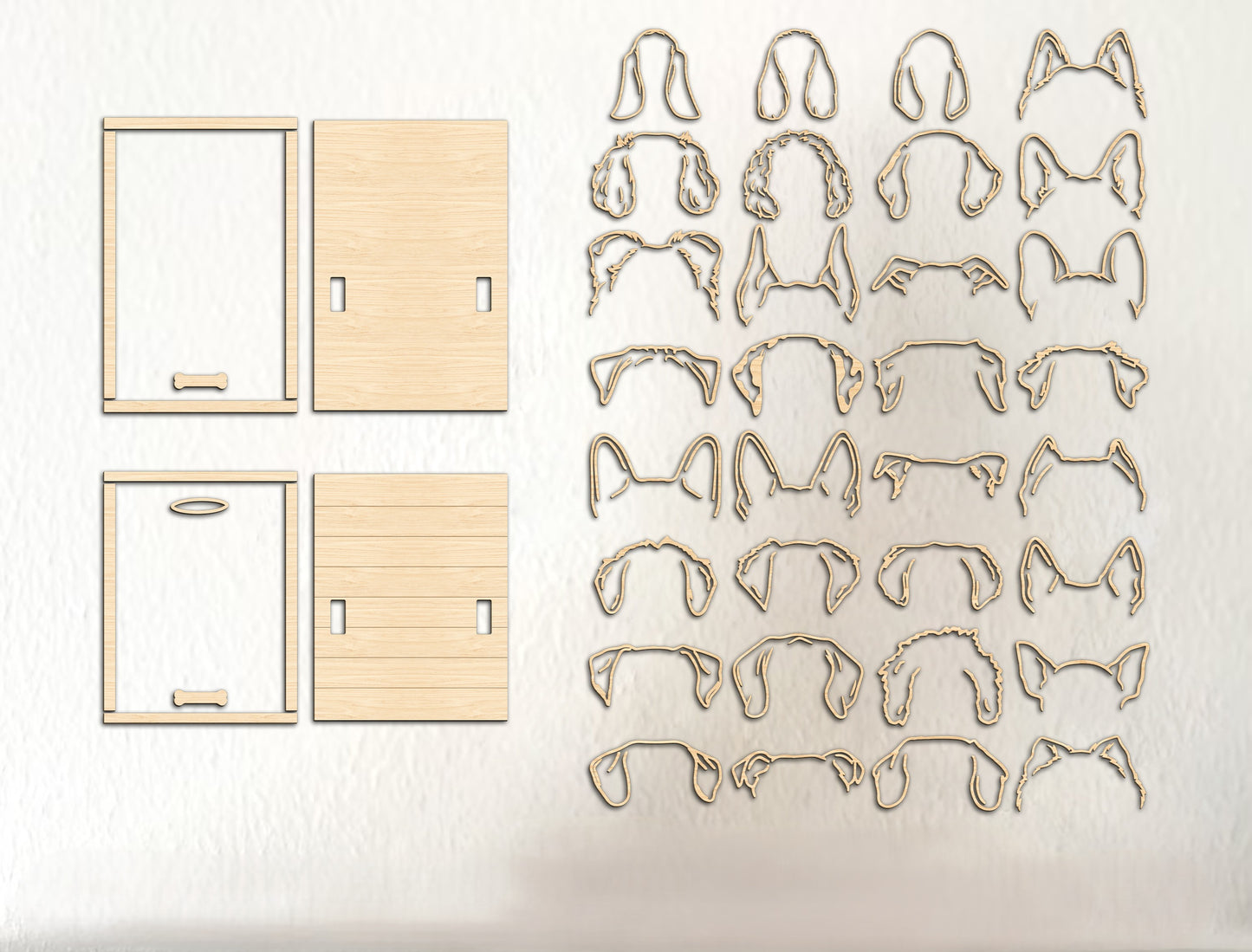Dog Memorial Collar Holder SVG Laser Cut File for Glowforge, xTool, or LightBurn