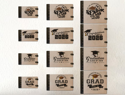 Graduation Guest Book Binder SVG for LightBurn and Glowforge