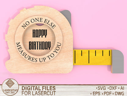 Best Dad Card Holder SVG Laser Cut File for Glowforge and LightBurn