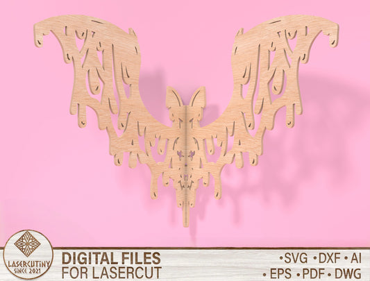 Butterfly Wing Wall Decor SVG Laser Cut File for Glowforge and xTool