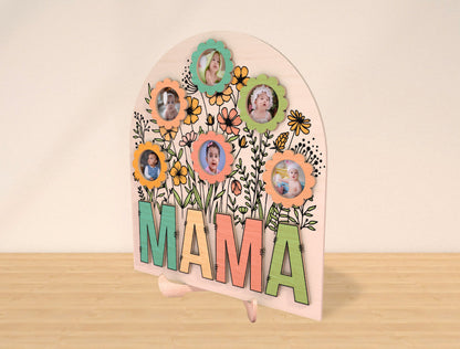Mom Flower Garden Photo Frame SVG Bundle for LightBurn and xTool