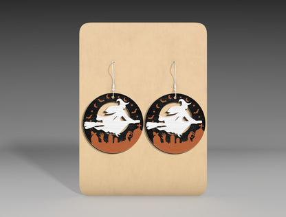 Halloween Deer Earrings SVG Bundle 5 Designs for LightBurn Glowforge xTool