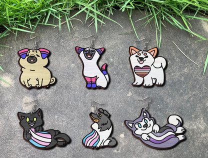 Pride Animal Earrings SVG Bundle Laser Cut File for xTool and Glowforge