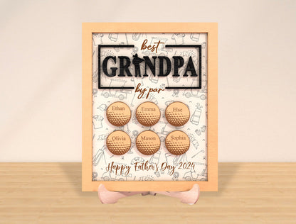 Personalized Golf Dad Sign SVG Laser Cut File for Glowforge and xTool
