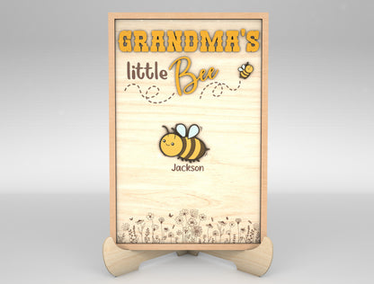 Grandma Bee Reasons to Be Happy Sign SVG for Glowforge and xTool