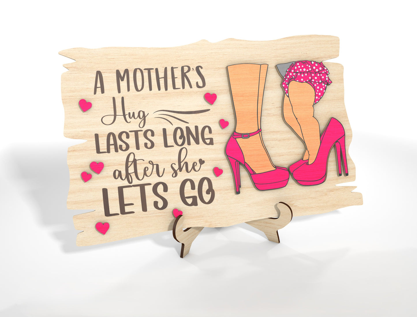 Funny Mother Daughter Sassy Mom Sign SVG Bundle for xTool and LightBurn