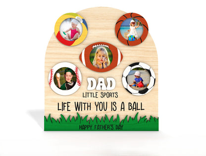 Football Dad Photo Sign SVG Bundle Laser Cut File for xTool and Glowforge