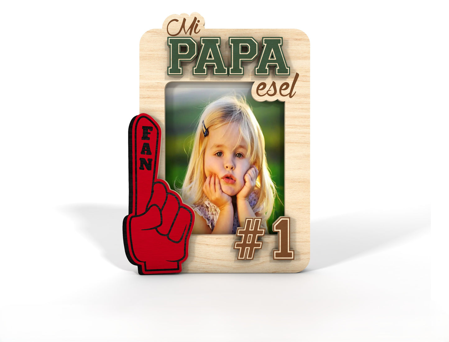 Daddy Award Photo Magnet SVG Bundle Laser Cut File for LightBurn and Glowforge