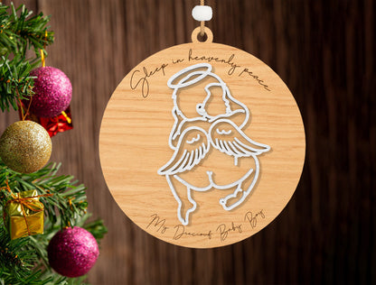Angel Baby Memorial Ornament SVG Bundle for Glowforge and xTool