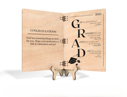 Graduation Folding Card SVG for Glowforge and xTool