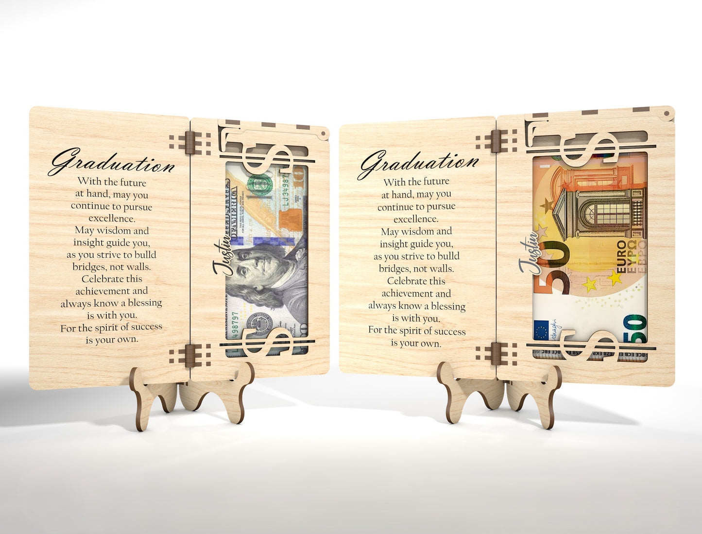 Graduation Cash Card SVG Laser Cut File for xTool and Glowforge