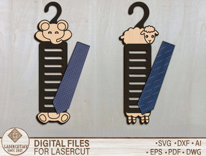 Personalized Dad Tie Holder SVG for Glowforge and xTool