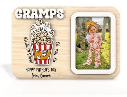 Dad Photo Frame Magnet SVG Laser Cut File for Glowforge Users