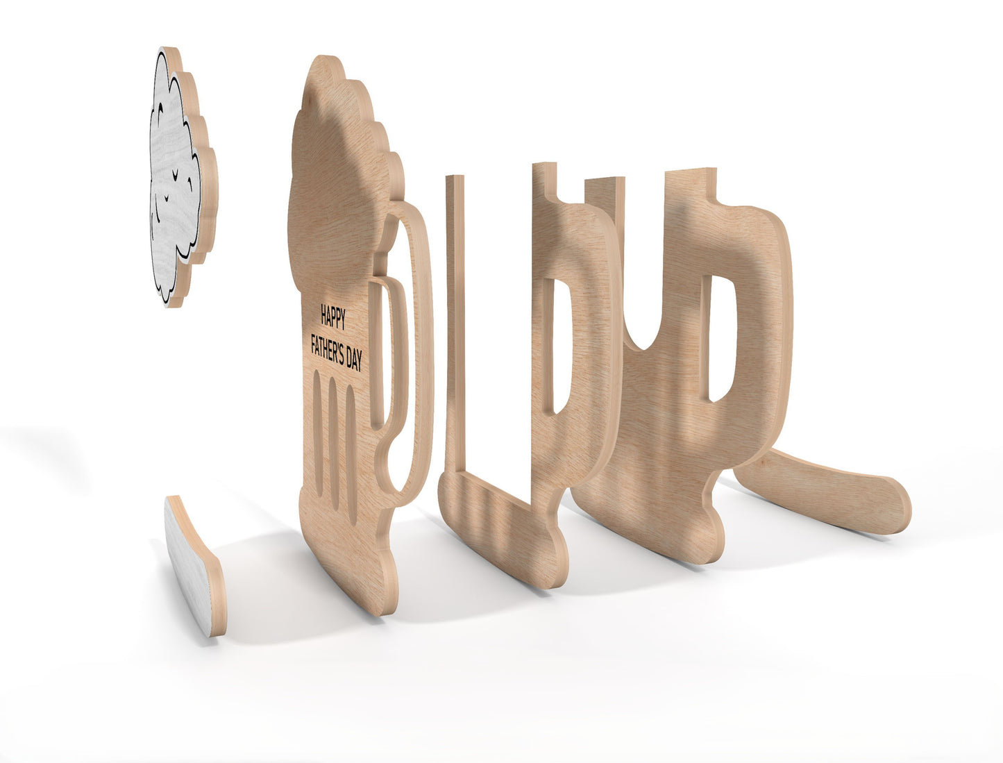 Beer Mug Gift Card Holder SVG for LightBurn and Glowforge Users