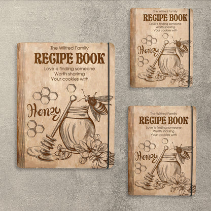 Honey Bee Farm Kitchen Recipe Book SVG Cookbook for LightBurn