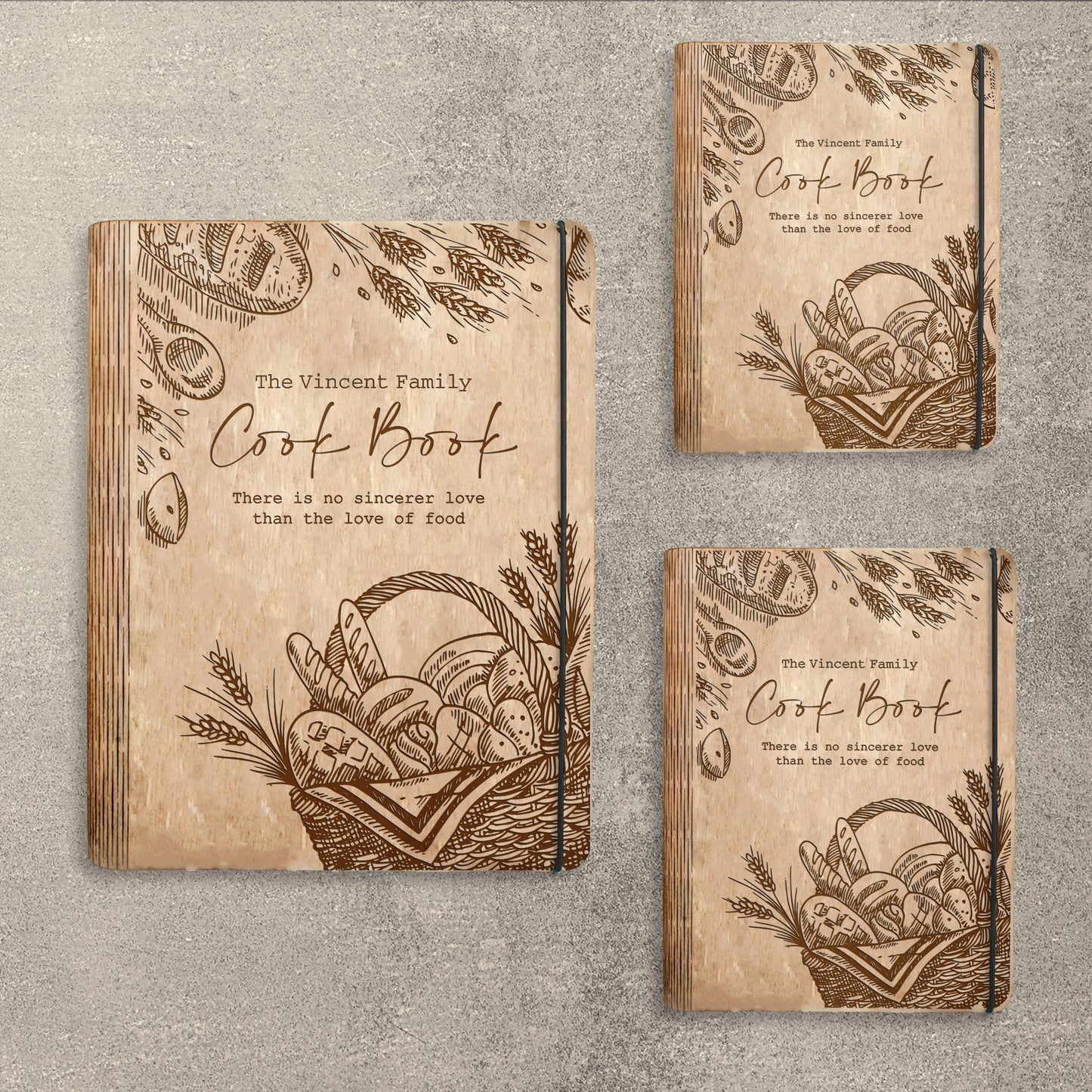Honey Bee Farm Kitchen Recipe Book SVG Cookbook for LightBurn