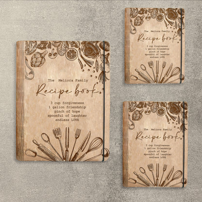Honey Bee Farm Kitchen Recipe Book SVG Cookbook for LightBurn