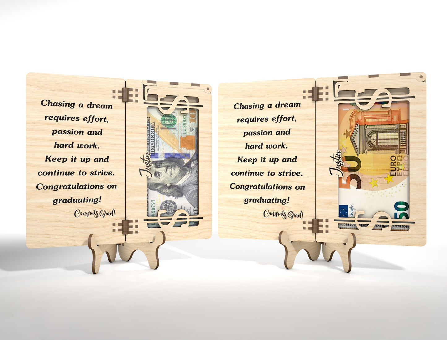 Graduation Cash Gift Holder SVG for xTool and Glowforge