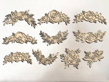Flower Door Sign SVG File for Glowforge and LightBurn