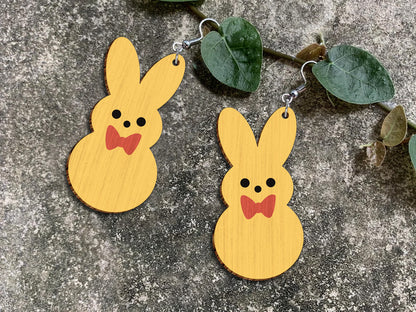 Easter Bunny Earrings SVG Bundle 15 Cute Pastel Rabbit for Glowforge