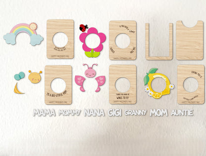 Mother's Day Fridge Photo Frame SVG Cute Magnet for Glowforge