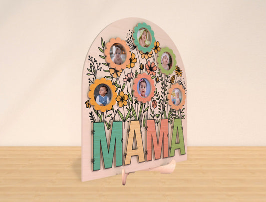 Mom Flower Garden Photo Frame SVG Bundle for LightBurn and xTool