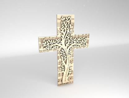 Christian Cross Tabletop Faith Shelf Sign SVG Bundle for Glowforge and xTool