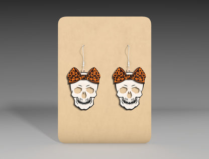 Halloween Bow Earrings SVG Bundle for Glowforge xTool LightBurn 9 Designs