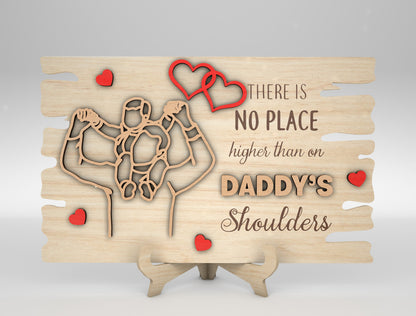 Father's Day Dad Quote Signs SVG Bundle Laser Cut File for xTool and Glowforge