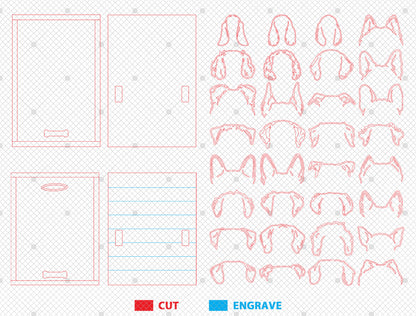 Dog Memorial Collar Holder SVG Laser Cut File for Glowforge, xTool, or LightBurn