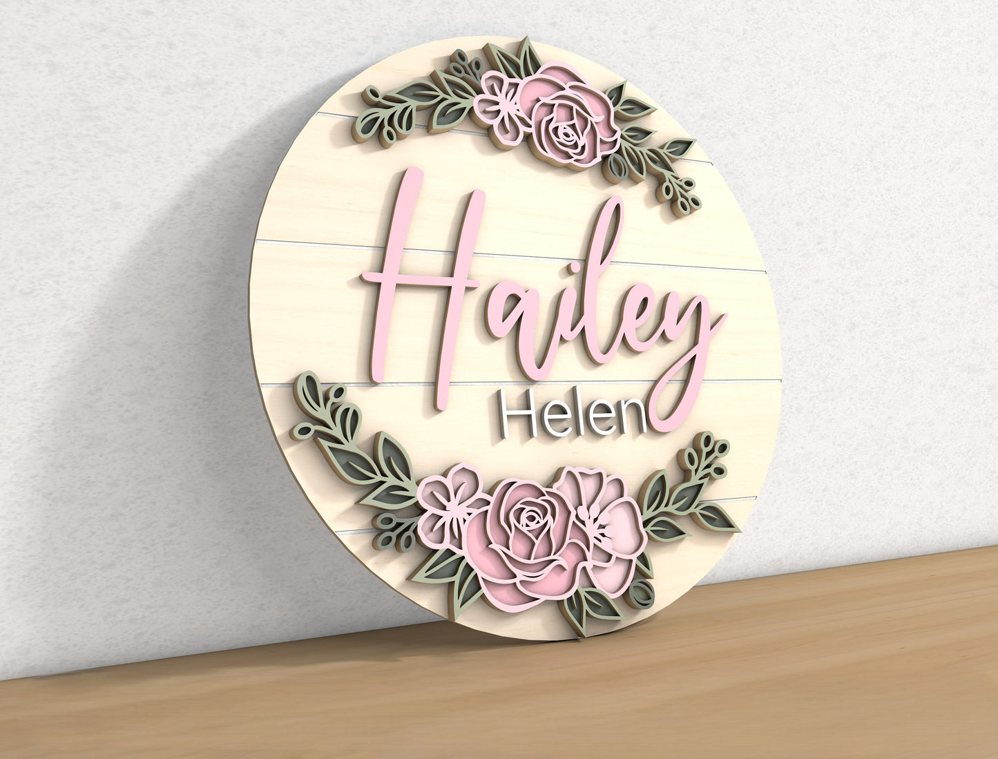 Flower Nursery Door Sign SVG for xTool and Glowforge