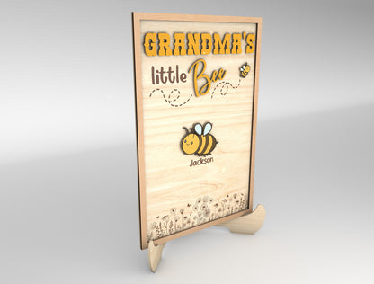 Grandma Bee Reasons to Be Happy Sign SVG for Glowforge and xTool